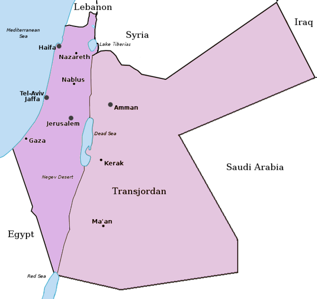 Mandat et Transjordanie
